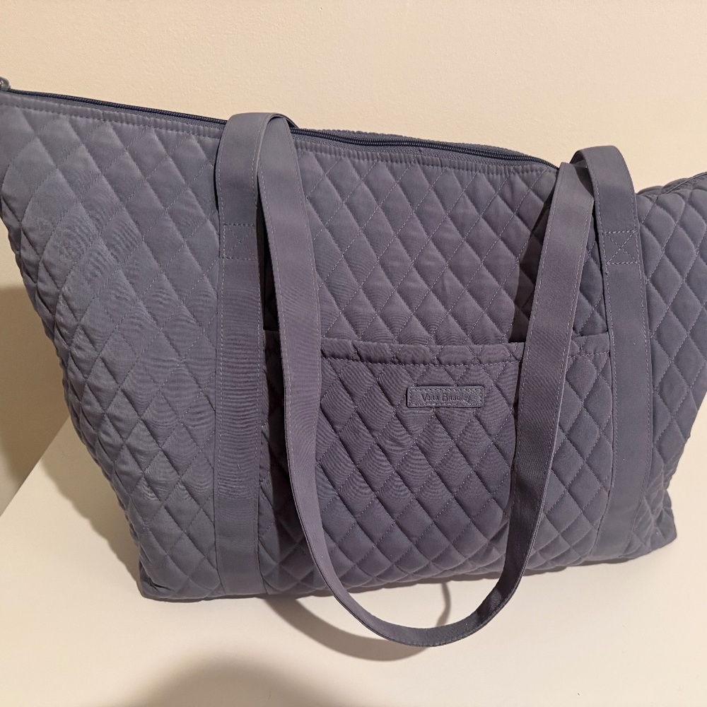 Vera Bradley Miller Tote Travel Bag in Classic Grey